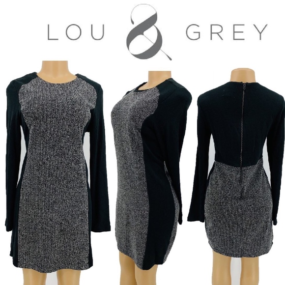 Lou & Grey Dresses & Skirts - Lou & Grey Color Block Sweater Dress
